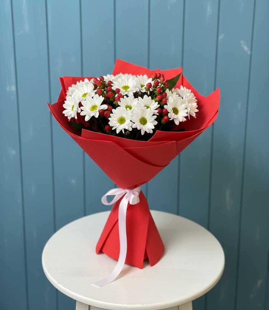 Букет цветов из: Хризантемы в Целине