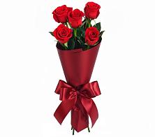 Букет 5 Красных роз Эдлесс Лав в Целине