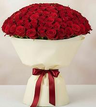 Букет 101 Красная роза Милано в Целине