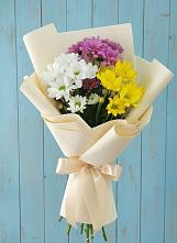 Букет цветов из:  Хризантемы в Целине