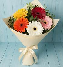 Букет цветов из:  Герберы в Целине