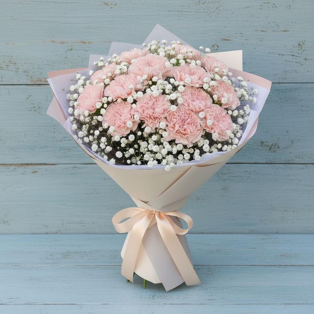 Букет цветов из: Гвоздики в Целине