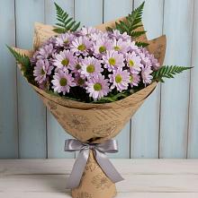 Букет цветов из:  Хризантемы #REPLACE_PRED# Целине