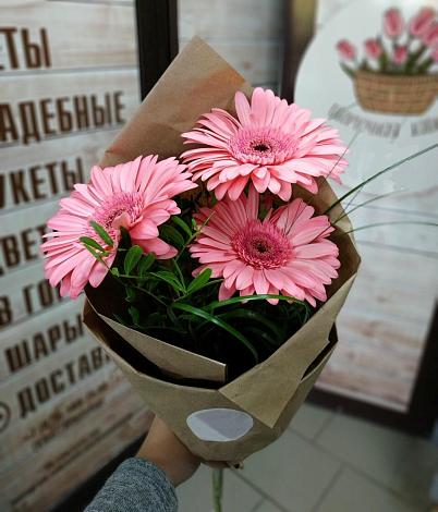 Букет цветов из: Герберы в Целине