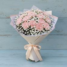 Букет цветов из:  Гвоздики в Целине