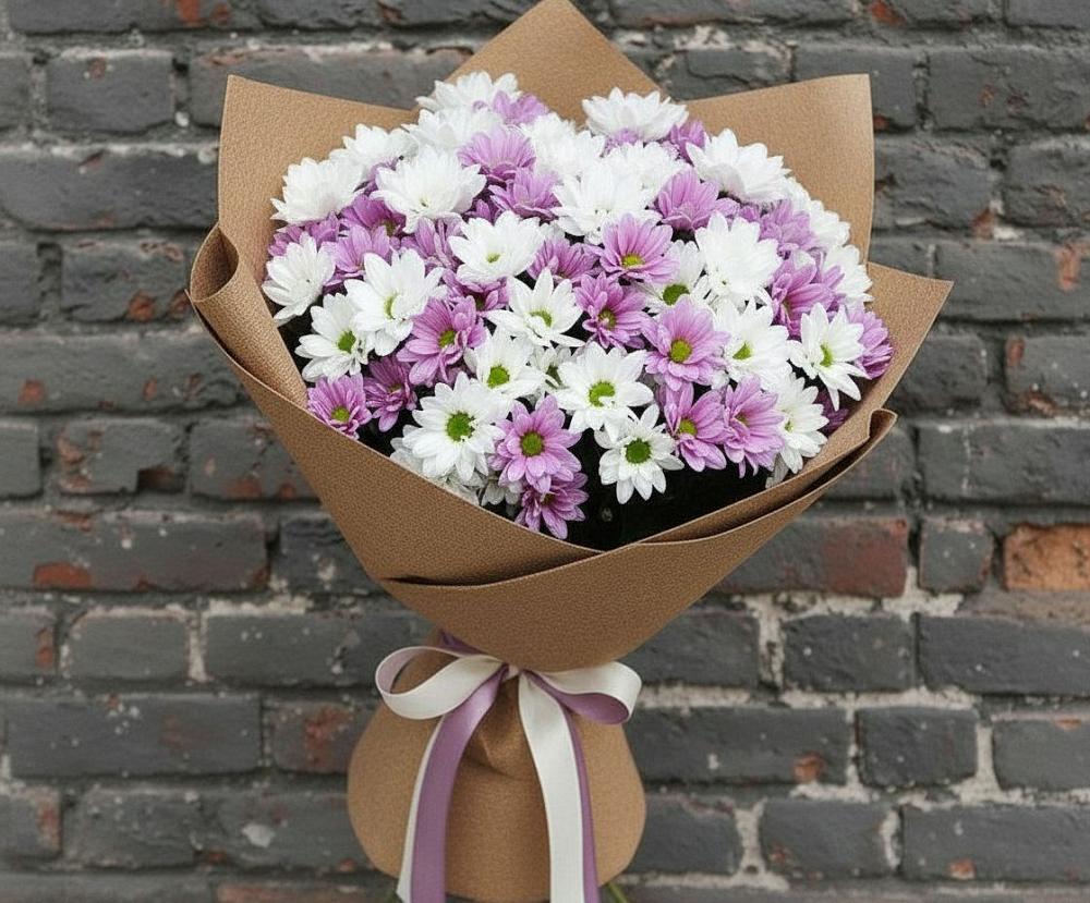 Букет цветов из: Хризантемы в Целине