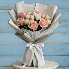 Букет цветов из:  Розы #REPLACE_PRED# Целине