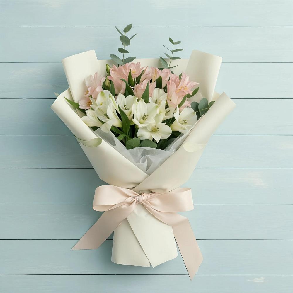 Букет цветов из: Альстромерии в Целине