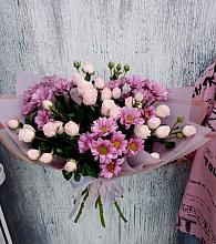 Букет цветов из:  Розы и Хризантемы #REPLACE_PRED# Целине