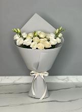 Букет цветов из:  Розы и Лизиантусы #REPLACE_PRED# Целине